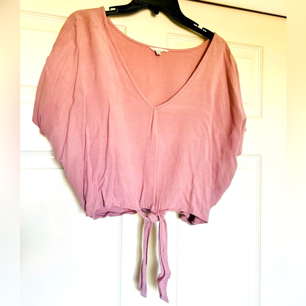 Pink Crop Shirt